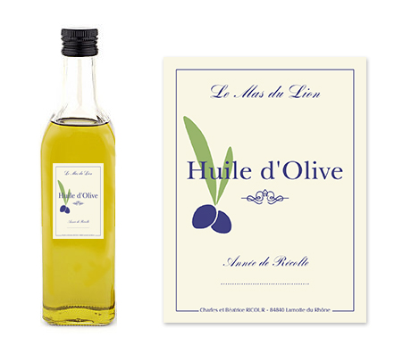 tiquette huile d olive